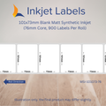101x73mm Blank Inkjet Labels