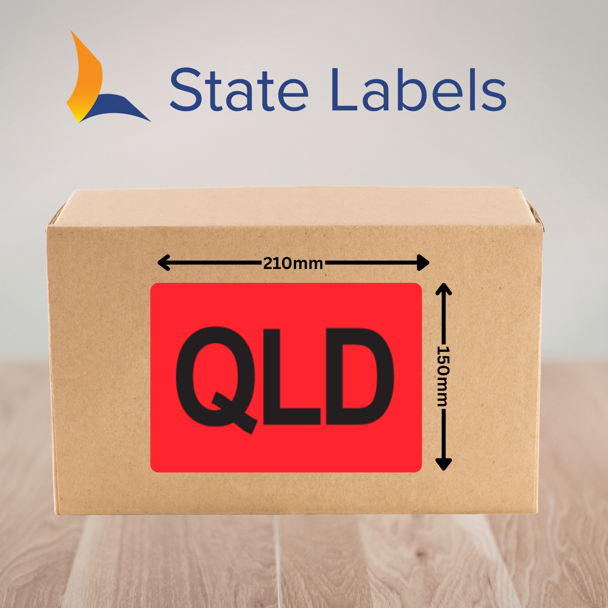 State Label (465/Roll) 150x210mm - QLD