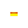 21.6x12 Special Labels - Red on Radiant Yellow - 1500 per Roll - Suit SATO Kendo