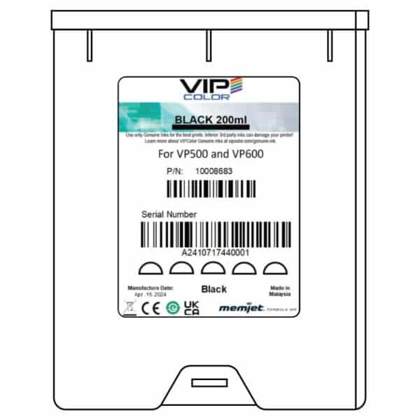 VP600 Black Ink Cartridge - 150ml