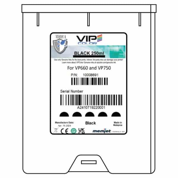 VP750 Black Ink Cartridge - 250ml