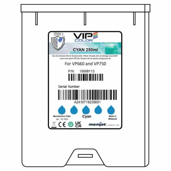 VP750 Cyan Ink Cartridge - 250ml