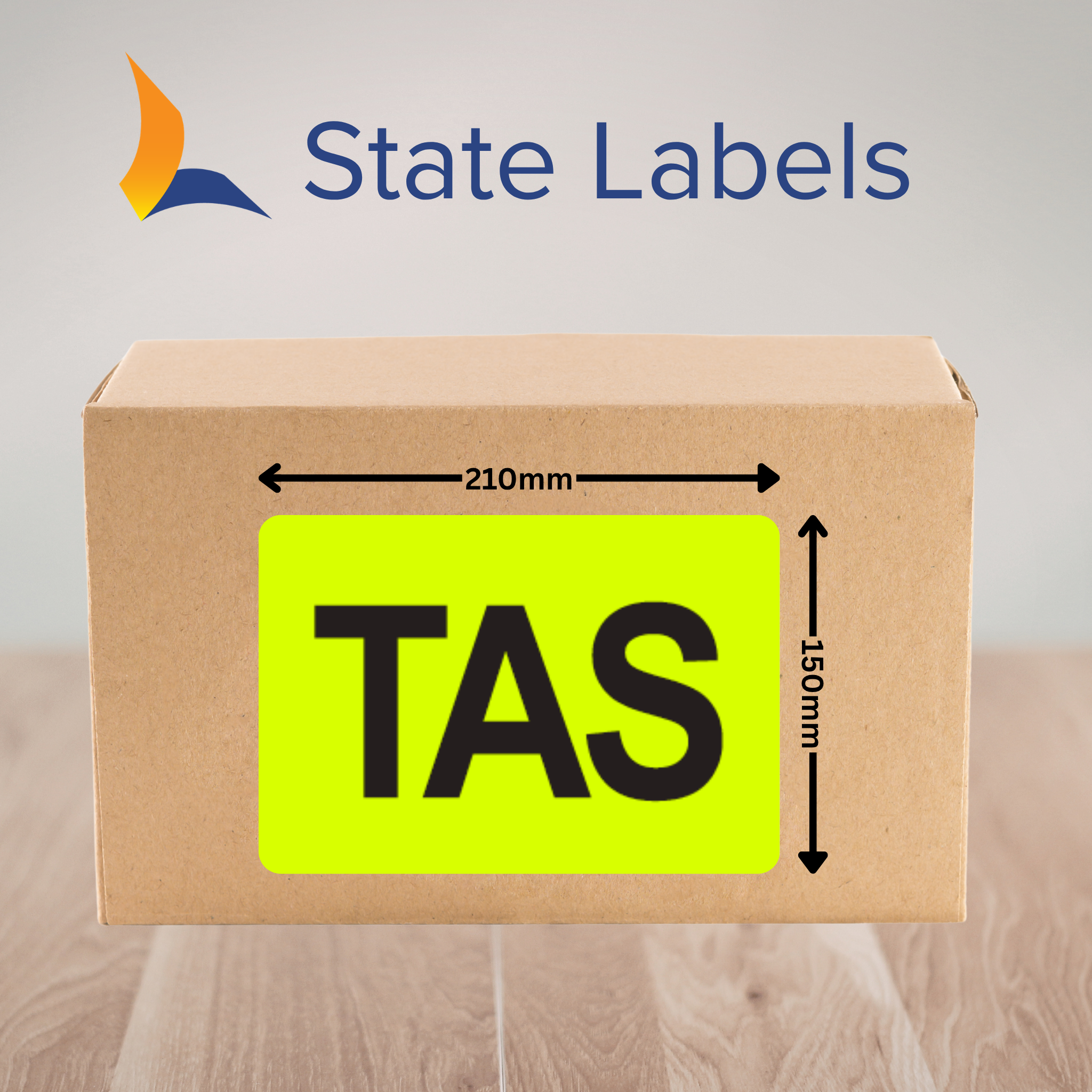 State Label (465/Roll) 150x210mm - TAS