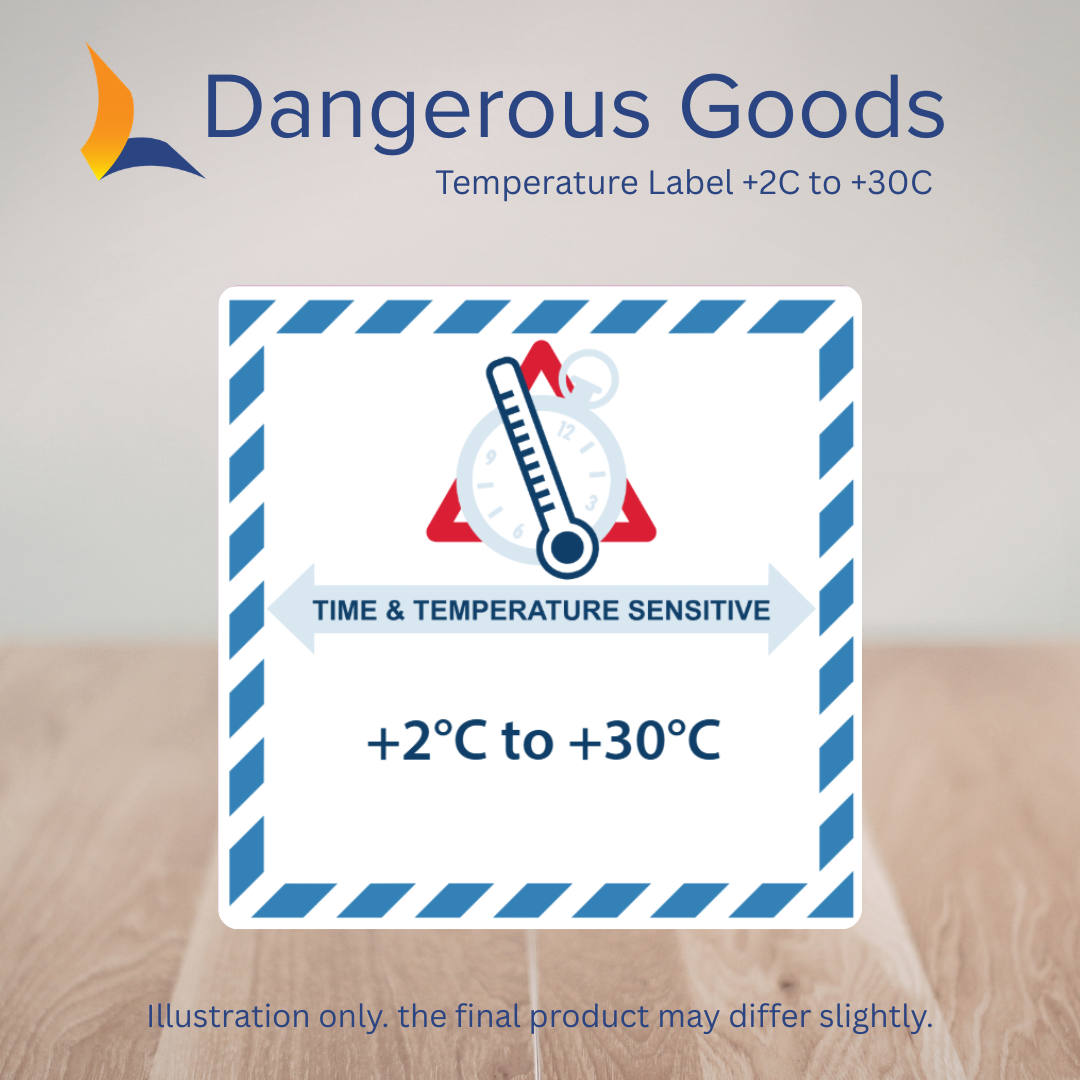 Temperature Label +2C to +30C