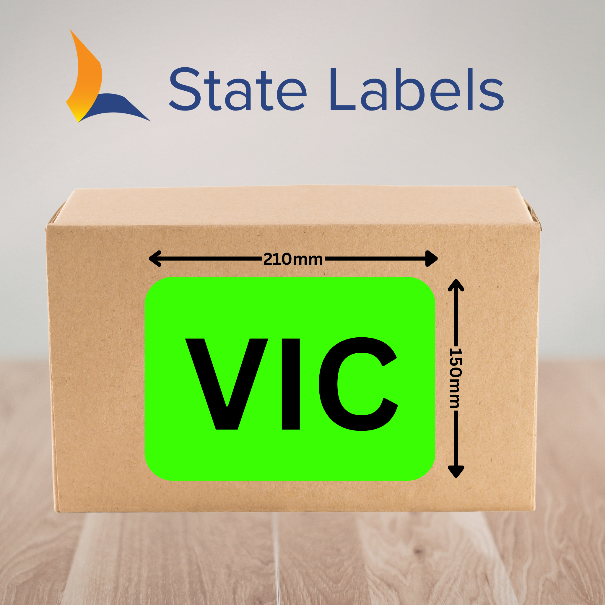 State Label (465/Roll) 150x210mm - VIC