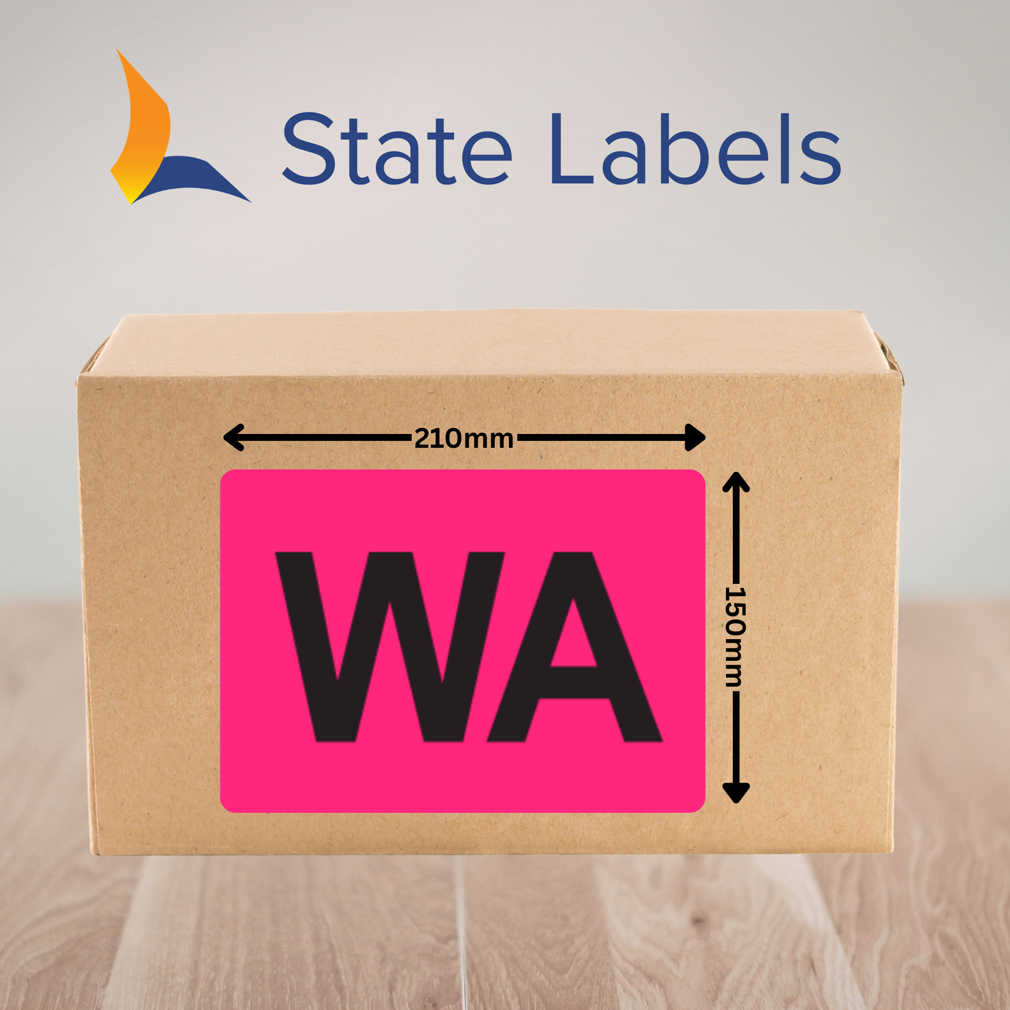 State Label (465/Roll) 150x210mm - WA