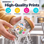 Gegekoko Sticker Master H1 Printing Paper & Ribbon Set – 36 Prints