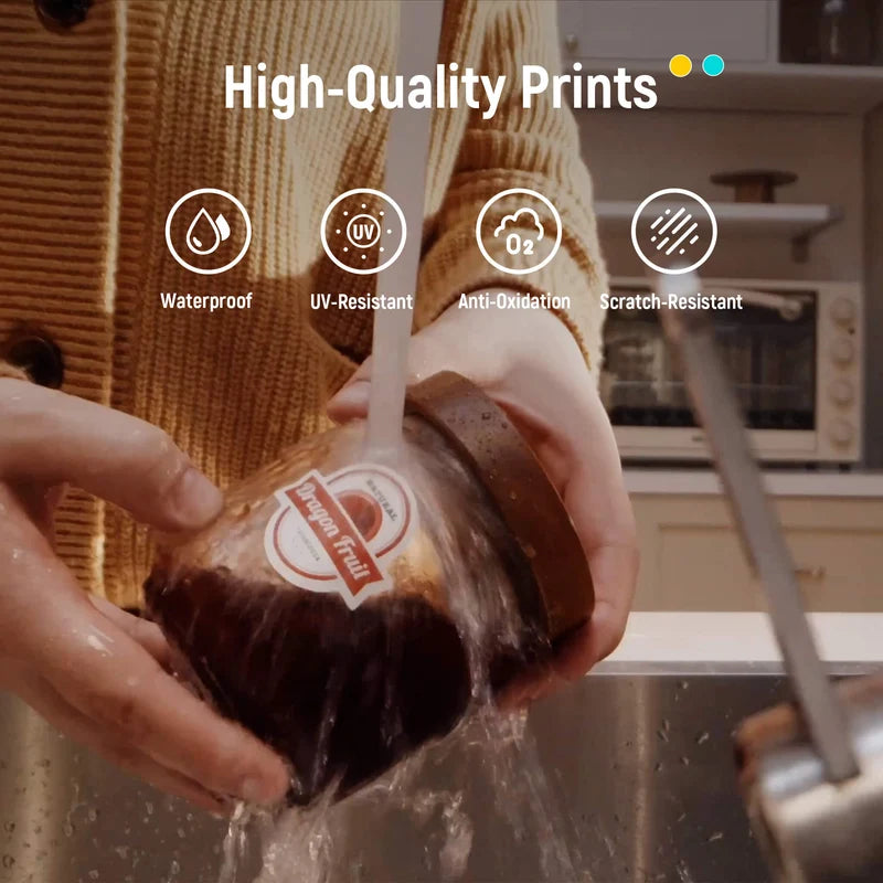 Gegekoko Sticker Master H1 Printing Paper & Ribbon Set – 36 Prints