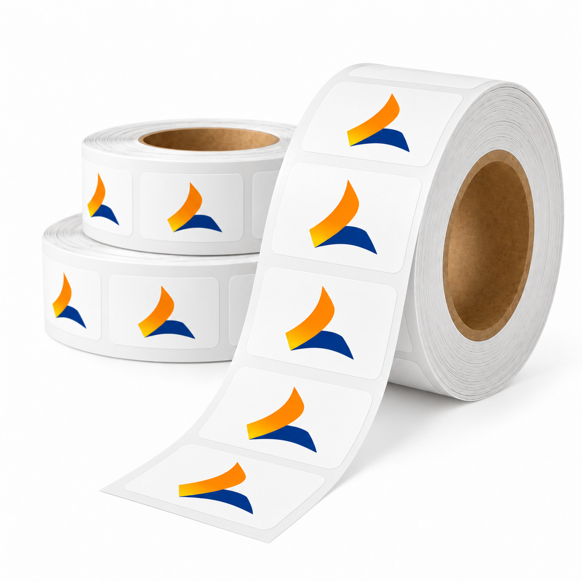Rectangle Die-Cut Sticker Rolls