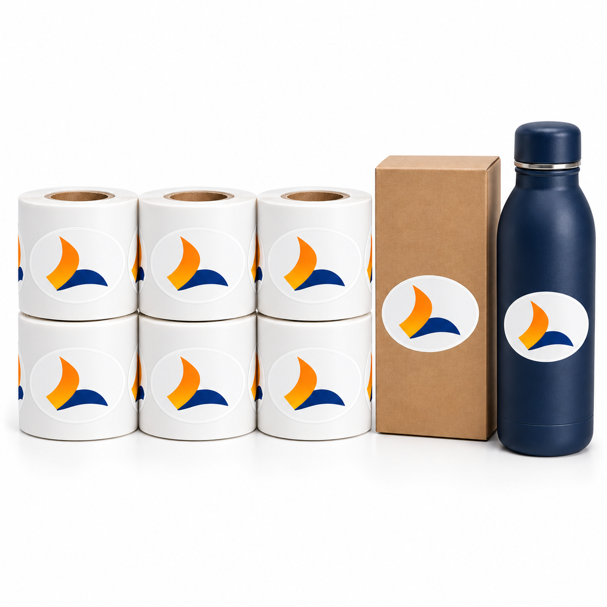 Oval Die-Cut Sticker Rolls