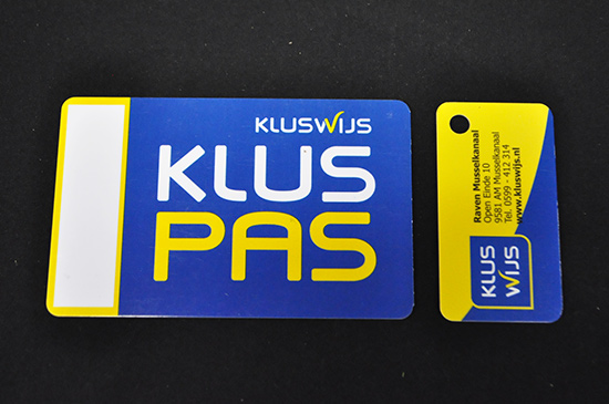 Plastic Membership ID Cards with Detachable Key Ring