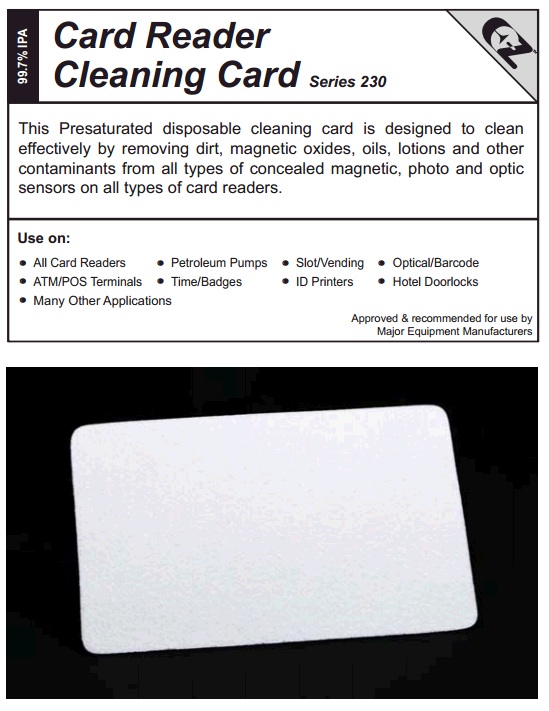 Card Reader Cleaning Cards CR80