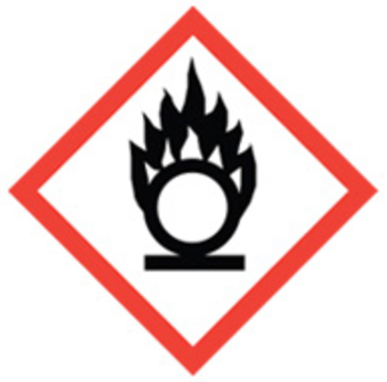 100x100 GHS03 Flame Over Circle - Dangerous Goods Labels