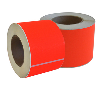 125mm x 120M Fluorescent Red Laser Paper Perm