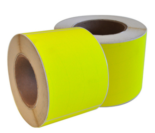 OKI PRO 125mm x 120M Fluorescent Yellow Labels Laser Paper Permanent