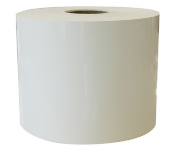 215.9mmx381m Gloss White Synthetic Permanent - Material Stock