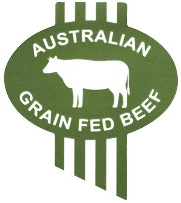 Food Butcher Label 52x59mm Australian Grain Fed Beef Self Adhesive Labels