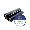 110mmx70m Thermal Wax Ribbon DM456 Black
