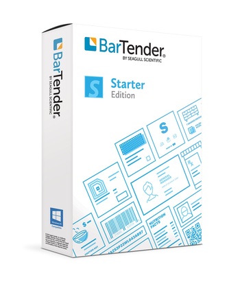 BarTender Starter: Application License + 1 Printer (includes 1 Year of Standard Support & Maintenance)