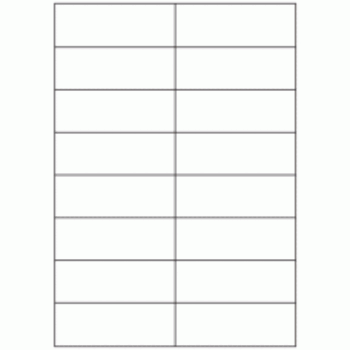 Blank A4 label sheets - 100x30 mm
