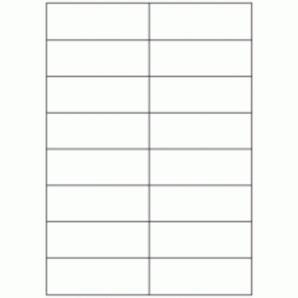 Blank A4 label sheets 100x30 mm