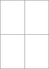 Blank A4 label sheets - 105x148 mm