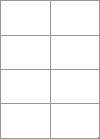 Blank A4 label sheets - 105x73.8 mm