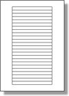 Blank A4 label sheets - 134x11 mm