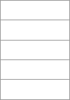 Blank A4 label sheets - 210x60 mm