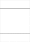 Blank A4 label sheets - 210x60 mm