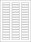 Blank A4 label sheets - 51x15 mm