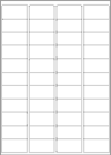 Blank A4 Label Sheets - 58 x 17.8 mm