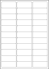 Blank A4 label sheets - 63.5x25.4 mm