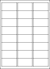 Blank A4 label sheets - 64x33 mm