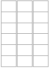 Blank A4 label sheets - 64x47 mm