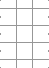 Blank A4 label sheets - 70x37 mm 