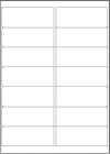 Blank A4 label sheets - 98x38.1 mm