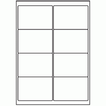 Blank A4 label sheets - 99.1x67.7 mm
