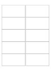 Blank A4 label sheets - 99x57 mm