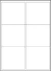 Blank A4 label sheets - 99x93 mm