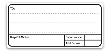 Despatch Labels (570/Roll) 171x80mm - White