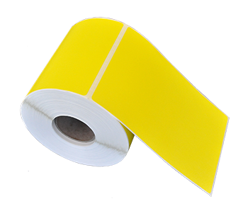 Direct thermal label 99x148mm - Tinted Yellow