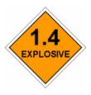 Explosive 1.4 - Dangerous goods labels