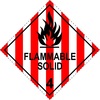 Flammable Solid 4 - Dangerous goods labels