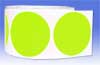Fluorescent Green Permanent Labels 50mm diameter