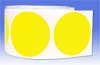 Fluorescent Yellow Permanent Labels 50mm dia