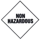 Non Hazardous - Dangerous goods labels