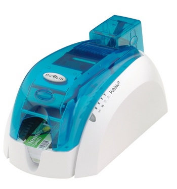 Pebble4 plastic card printer - MAG ISO USB (Ocean Blue) - Obsolete
