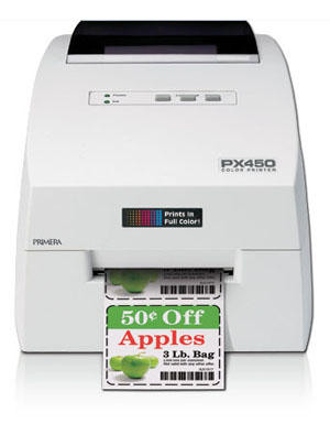 Primera PX450 coupon label printer