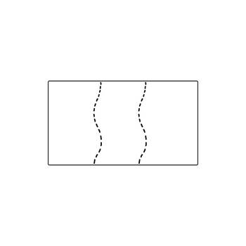 Sato Kendo Price Labels Tamper Proof - White - 21.6 x  12mm